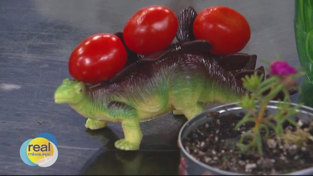 Creating container gardens to encourage healthy eating