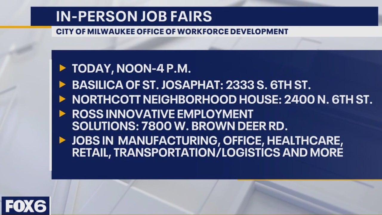 City of Milwaukee job fairs July 20