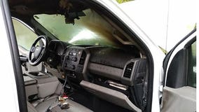 Lightning strikes vehicle in Slinger; total loss