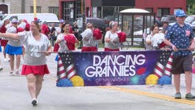 Dancing Grannies in West Allis parade, reunite with 610 Stompers