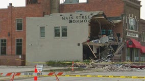 Green Bay partial building collapse after crash; 2 injured