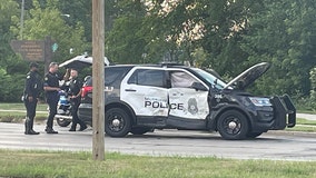 Milwaukee police squad crash near Hampton and Lovers Lane