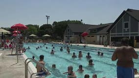 Waukesha's Buchner Pool crowded as temps hit 90