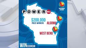 $200,000 Powerball winners in Wisconsin; West Bend and Algoma