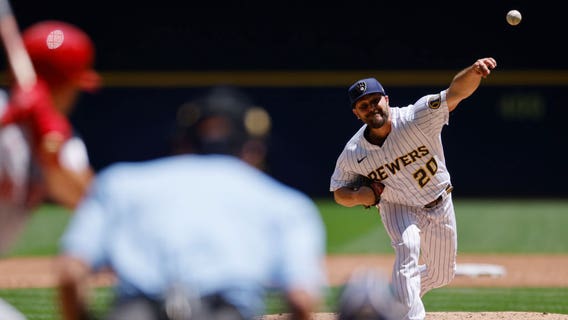 Brewers LHP Wade Miley injured; discomfort in throwing elbow