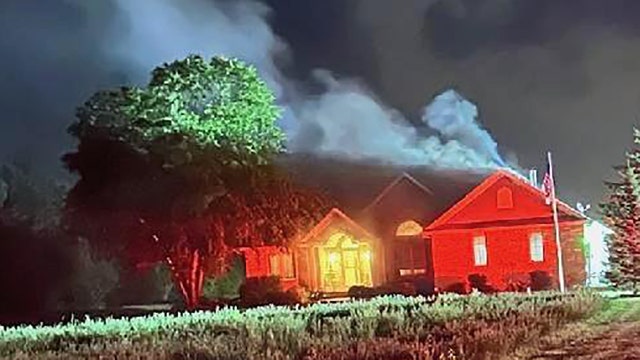 Kansasville house fire, lightning strike suspected as cause