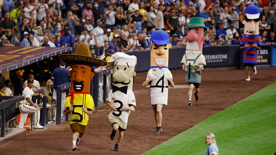 Celebrating 30th anniversary of the Milwaukee Brewers Famous Racing Sausages