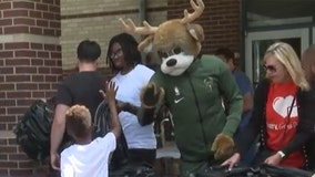 Milwaukee Bucks, Fiserv school supply giveaway: 'Community needs it'