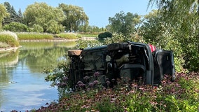 Car into Sheboygan's Acuity Insurance retention pond, driver OK