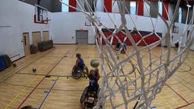 Wisconsin adaptive sports; 2 girls make strides on basketball court