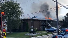 Kenosha apartment fire, building 'fully engulfed'