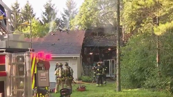 New Berlin house fire; Highland Drive and Racine Avenue