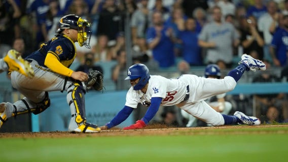 Dodgers beat Brewers 7-1 for 10th straight win