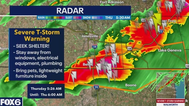 Severe thunderstorm warning expires for Walworth County