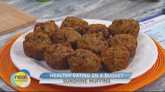 Healthy eating on a budget; Sunshine muffins
