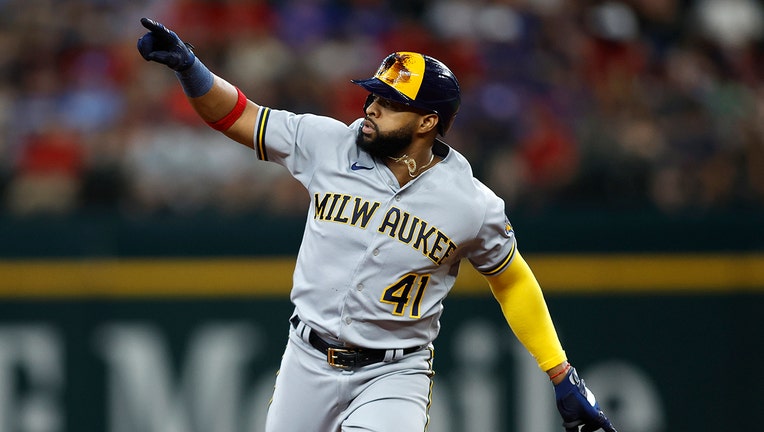 Willy Adames of the Milwaukee Brewers looks on against the Toronto News  Photo - Getty Images