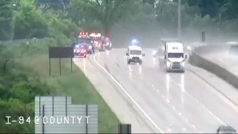 Waukesha County Sheriff Squad Crash; Vehicle Hydroplaned