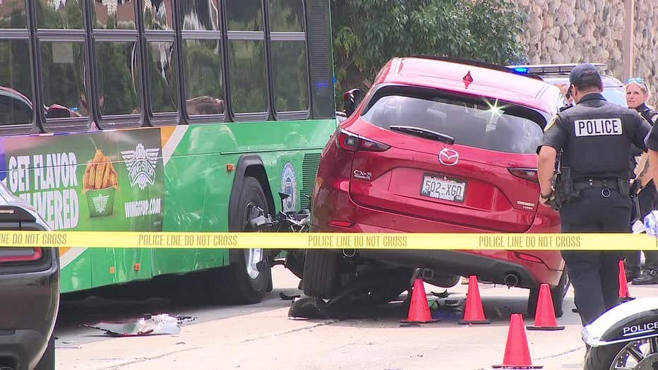 Milwaukee Crash, 35th And North; 2 Cars, Bus, Motorcycle Officer ...