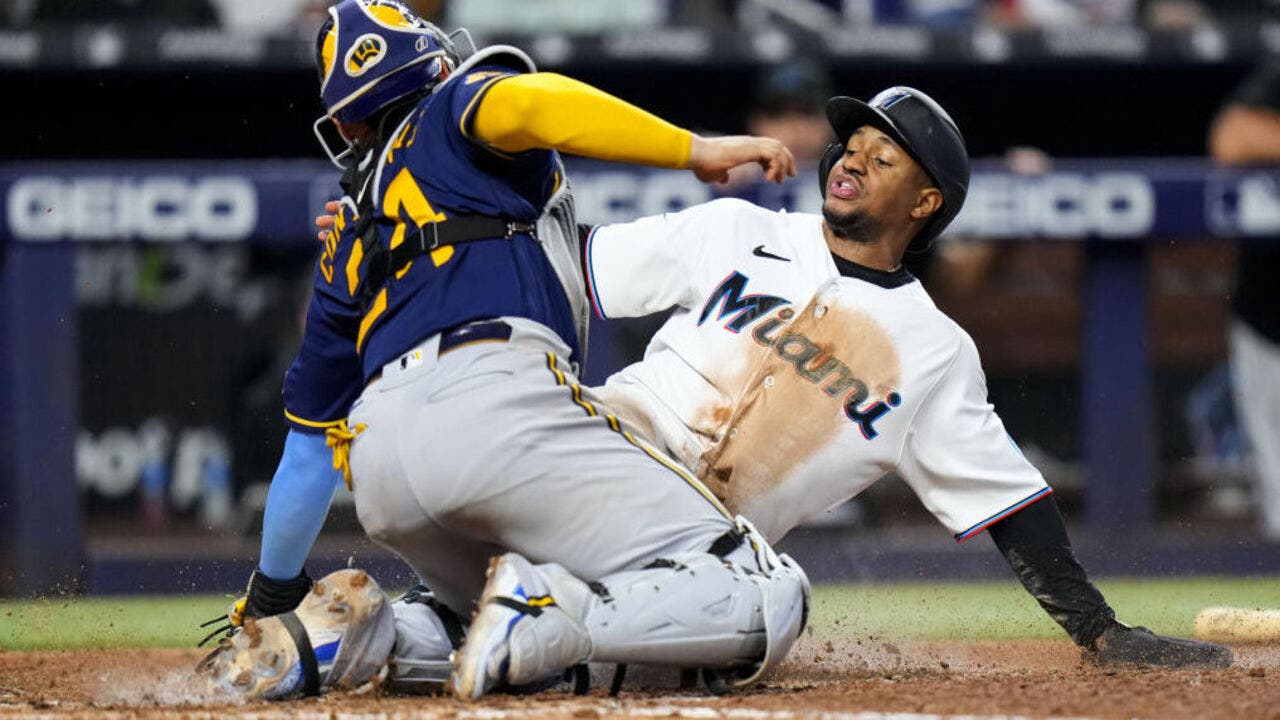 Berti homers twice in 6-1 win as Marlins prevent Brewers from clinching NL  Central