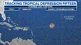 Tropical Depression Fifteen in Atlantic likely to become Tropical Storm Nigel soon