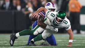 Jets lose Aaron Rodgers to Achilles tendon injury, stun Bills in overtime