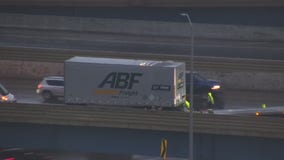 I-43, Marquette Interchange crash; semi trailer rollover