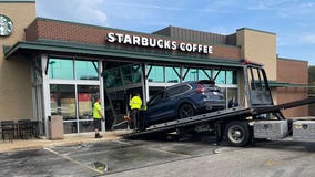 SUV crashes into West Allis Starbucks, 2 hurt