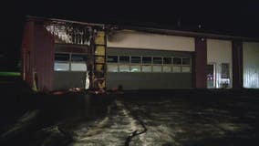 Horicon structure fire; building, doors charred