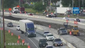 I-43 SB at Keefe Avenue, disabled vehicle causes big delays Wednesday