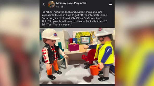 Construction season; North Shore woman pokes fun with Playmobil