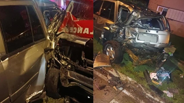 Milwaukee ambulance crash; gun pulled on driver, several vehicles hit