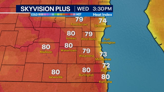 SE Wisconsin forecast, temperatures in 80s possible starting Wednesday