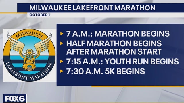 Milwaukee Lakefront Marathon; merchandise, running routine