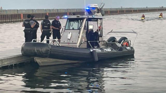 Milwaukee McKinley Marina water rescue, boat was sinking