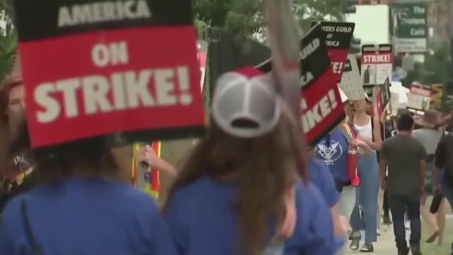 Hollywood writers strike over