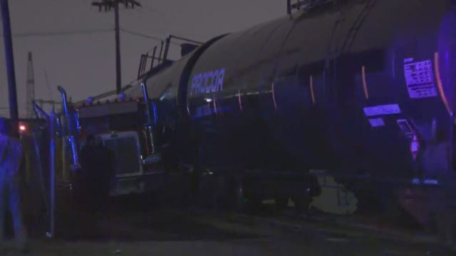 Milwaukee train derailment near Stewart and Hilbert