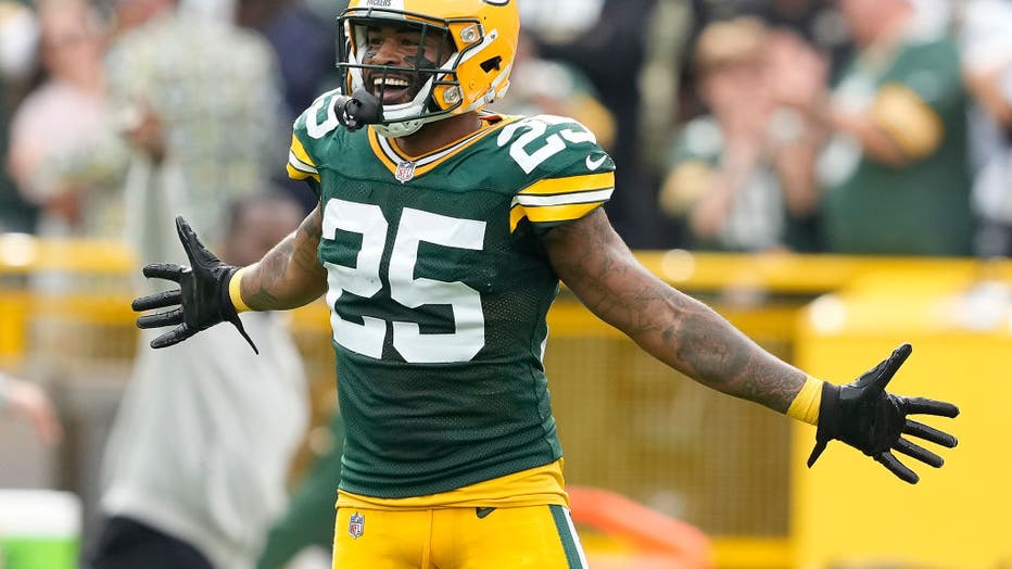 Green Bay Packers Keisean Nixon (25) during an NFL football game