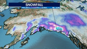 Big snowfall for Alaska coastal mountains to end the week