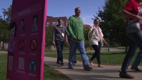 Breast cancer awareness; veterans, supporters walk at Milwaukee VA
