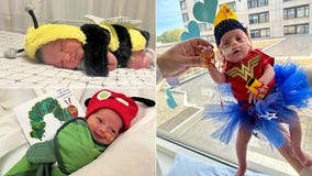 Aurora NICU babies 1st Halloween; and the winners are...