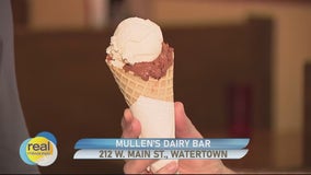 Mullen's Dairy Bar; Old-school ice cream parlor in Watertown