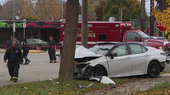 Child dead after car crash into tree in Milwaukee; driver arrested