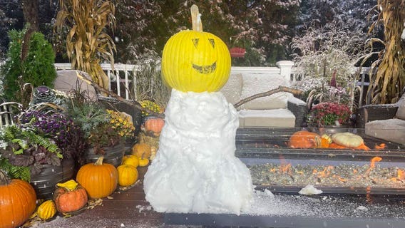 Another Wisconsin Halloween snow; just how rare is this?