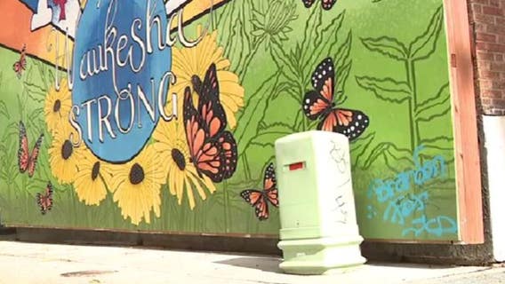 Waukesha Christmas Parade victims' mural vandalized: 'It's not right'