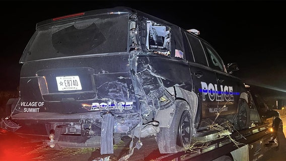 Summit police squad hit on I-94; officer OK, 5 others hurt