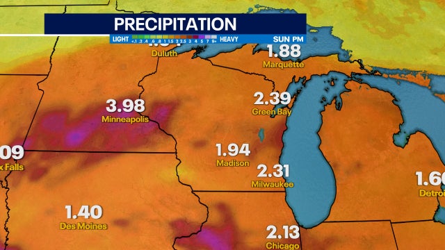 Heavy rain likely into the weekend; flood concerns in the Midwest