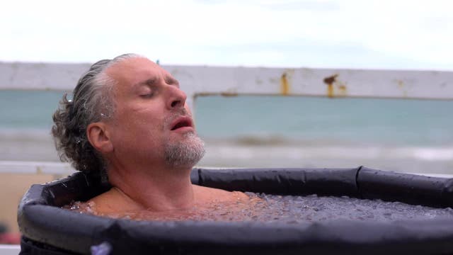 Ice bath immersion health benefits; 'like going to the gym for our minds'