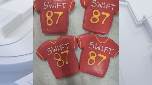 Taylor Swift, Travis Kelce cookies at National Bakery in Milwaukee
