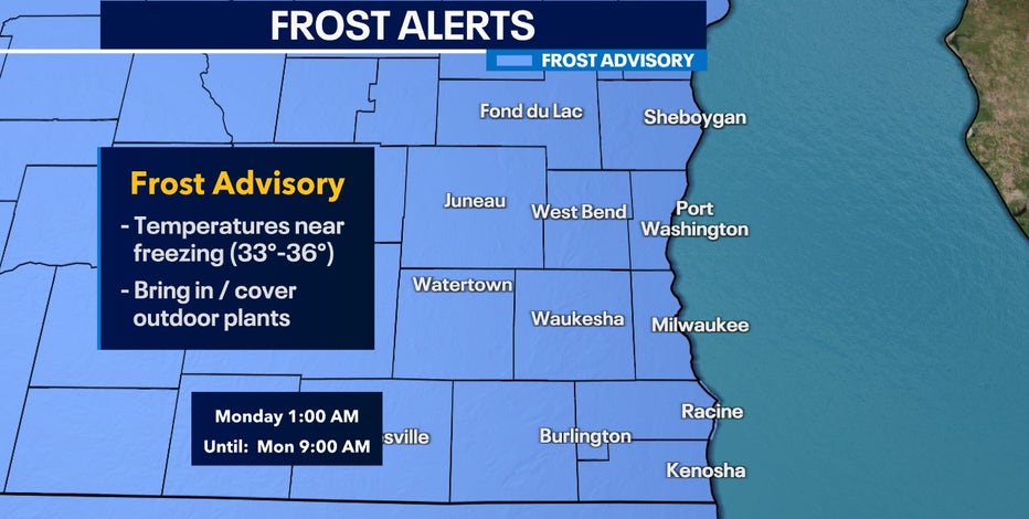 SE Wisconsin frost advisory Monday; when, what to prepare