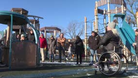 Inclusive playgrounds; Paralympian works to help all children